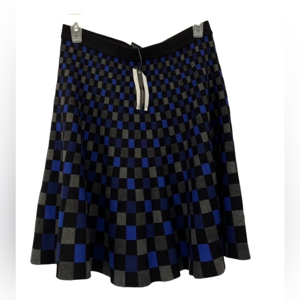 NWT Grace Elements Plaid Sweater Skirt Size M